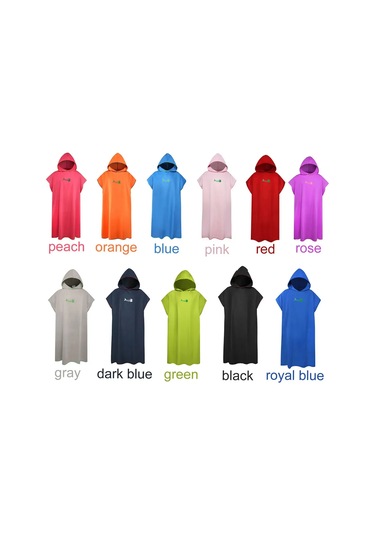 Vkemall Siyah Mikrofiber Surf Değişim Poncho: Hızlı Kuruyan, Su Absorbanı, Şapkalı, Sahil Ve Yüzme Kullanıma Uygun Banyo Mandalı