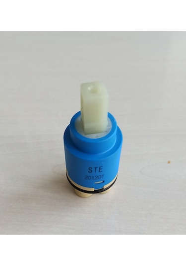 Stecell Ste-25 MM Ayaklı Çift Girişli Sıcak Soğuk Miks Kartuşu Mavi