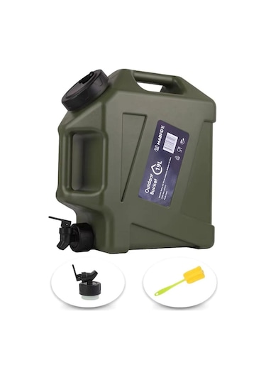 Madfox Galon Air Pe Musluklu Su Bidonu 19 Litre Green