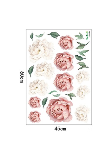 Wezone Kuru Papatya Desenli Pvc Duvar Sticker, Su Geçirmez, Kaldırılabilir, Özelleştirilebilir Ev Dekoru, Koyu Pembe, 60x45 Cm Koyu Pembe