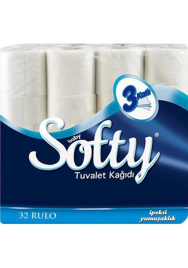 Softy Üç Katlı Tuvalet Kağıdı 32 Rulo