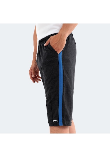 Slazenger POLONA I Erkek Cepli Kapri Koyu Gri Şort