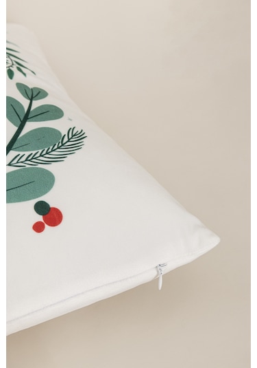 Charm Kurşun Asker Baskılı Beyaz Kırlent 43x43 35264a Beyaz