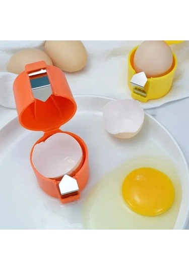 Ulzyvf Yumurta Yumurta Yumurta Topper Sarı/turuncu/gül Sarı Sarı Pişirme Mutfak Kraker Kırmızı Kesici Kabuk Ham Filtre Çırpıcı Ayırıcı Araçları Adet Açacağı 1-3 Ej Sarı