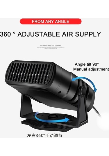 Pazly Oto Isıtıcı Girişli Fanlı Cam Buğu Çözücü Araç İçin 12v Ed