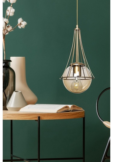 Lapis Tekli Eskitme-Bal Glop Camlı Avize