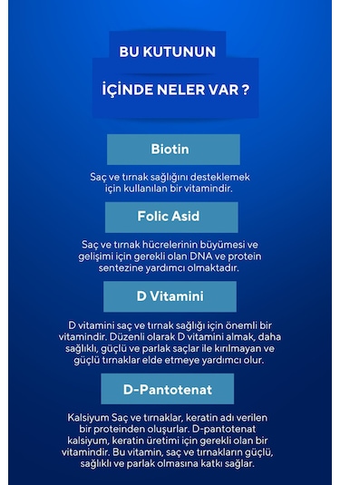 VitaCeel Saç Tırnak Vitamini Çiğnenebilir Vegan Gummy Biotin 5000, Vitamin D, Çinko, Folik Asit, At Kuyruğu