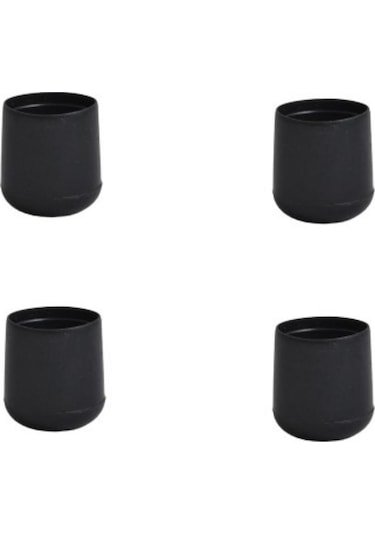 Ennalbur Sandalye Pabucu Dış 13 Mm 4 Adet Siyah