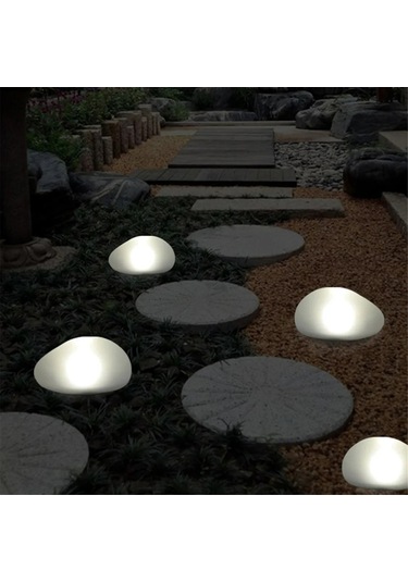 Vkemall Güneş Enerjili Taş Şekilli Bahçe Lambası - Ip55 Su Geçirmez Led Bahçe Aydınlatması 8 Saat Süreli Isıklı Beyaz Işık Beyaz Vkemall Güneş Enerjili Taş Şekilli Bahçe Lambası - Ip55 Su Geçirmez Led Bahçe Aydınlatması 8 Saat Süreli Isıklı Beyaz Işık Beyaz