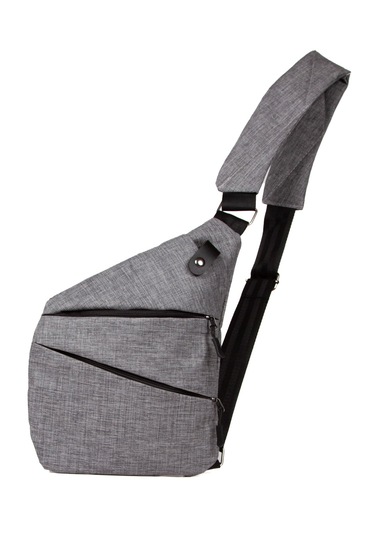 Newish Polo Heybe Postacı Çantası - Body Bag Gri