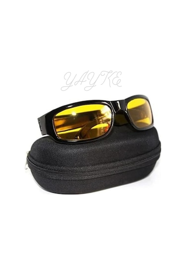 Yayke Antifar Güneş Gece Görüş Gözlüğü Sürüş Sis Spor Sarı