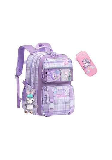 Wawashop Karikatür Büyük Kapasiteli Okul Çantası Edzıoc Renkli