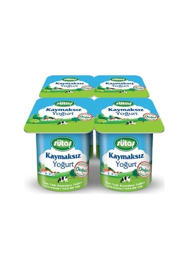 Sütaş Kaymaksız Yoğurt 4 x 125 G