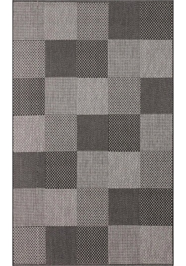 Eko Halı Mono Mno 01 Dark Grey Kaymaz Tabanlı Kilim