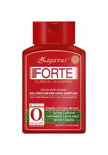 Zigavus Forte Ultra Clinical Yağlı Saçlar için Şampuan 300 ML