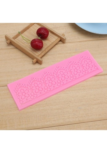 Dıy Pişirme Aletleri Dantel Silikon Kalıplar Fondan Kek Çevresel Dekorasyon Araçları Çikolata Kalıp, Size:lace Silicone Moulds Diğer