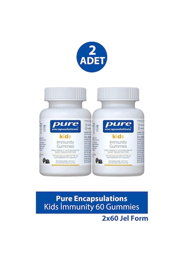 Pure Encapsulations Kids İmmunity 60 Gummies 2 Adet