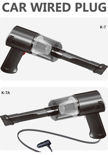 Jeemson K-7a Kablolu Siyah Araç Süpürgesi - Yüksek Emme Gücü, Çoklu Filtre, Düşük Gürültü, Farklı Emme Başlıkları İle Ev Ve Araç İçin