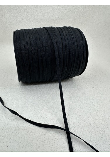 4 Mm Askılık Grogren Şerit 5 Metre - Siyah