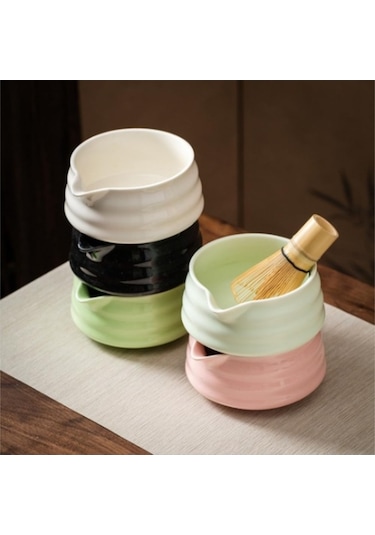 Besthome1 Yeşil Maccha Fincanı 500 Ml - Yıkamak Kolay, Fırın & Mikrodalga Uygun Açık Yeşil