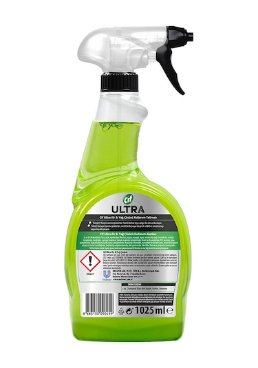 Cif Ultra Anında Etki Kir ve Yağ Çözücü 2 x 1025 ML