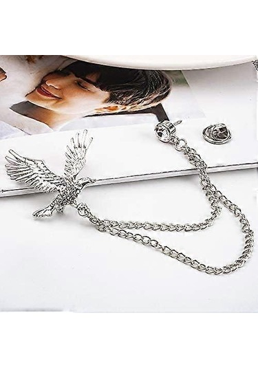 Erkek Kartal Broş Yaka Pin Rozeti Asılı Zincirler Yaka Broşları Kariyer Takım Elbise Gömlek Kravat Şapka Eşarp Erkek Arkadaş Baba Doğum Günü Gol İçin Pin Çok Renkli