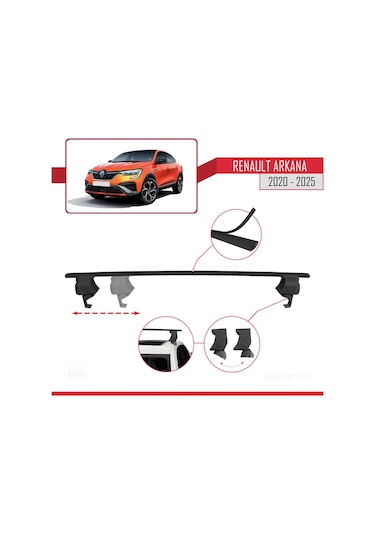Renault Arkana 2020 Ve Sonrası İle Uyumlu Ace-4 Ara Atkı Tavan Ba