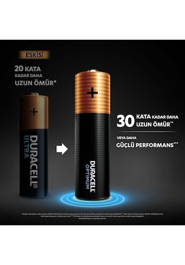 Duracell Optimum LR6/MN1500 1.5 V AA Alkalin Pil 16’lı Paket