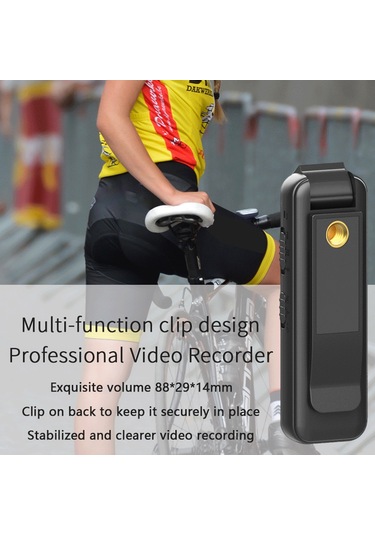 Springsun Video Kamera 1080p Vücut Kamerası Ses Ve Video Kaydı Giyilebilir Vücut Kamerası 180