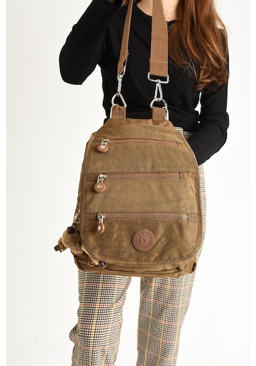 Ultra Hafif Kadın Sırt Ve El Çantası Taba Model: 571-5a - Taba