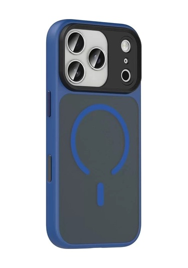 Lopard  İphone Uyumlu 17 Pro Max Kılıf Mat Arka Yüzey Wireless Şarj Özellikli Flet Magsafe Kapak