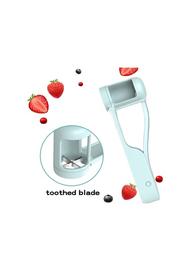 Fortunelane Abs+201 Mavi Paslanmaz Meyve Dilimleyici Üzüm Bölme Aleti Taze Meyve Mavi