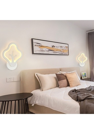 Dancemonkey Cbtx Led Duvar Aplik Modern Yaratıcı Başucu Aydınlatma Yatak Odası Oturma Odası Ofis İçin - 3063 Beyaz Işık, Renkli Alternatif Beyaz