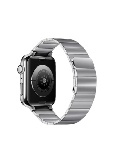 Newface Apple Watch Uyumlu 38mm Kr404 Huks Kordon - Gümüş
