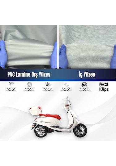 Kuba Brilliant 125 Su Geçirmez Motosiklet Brandası Motor Branda