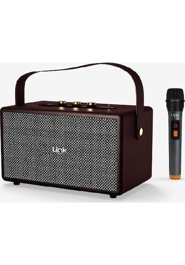 Linktech M402 Retro Taşınabilir Mikrofonlu Bluetooth Radyo Hoparlör