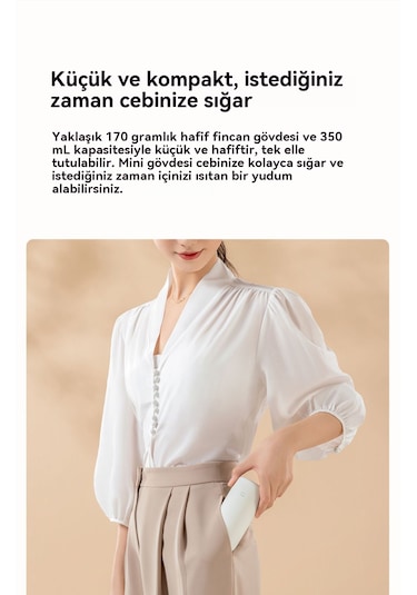 Xiaomi Taşınabilir Termos Bardak-pembe