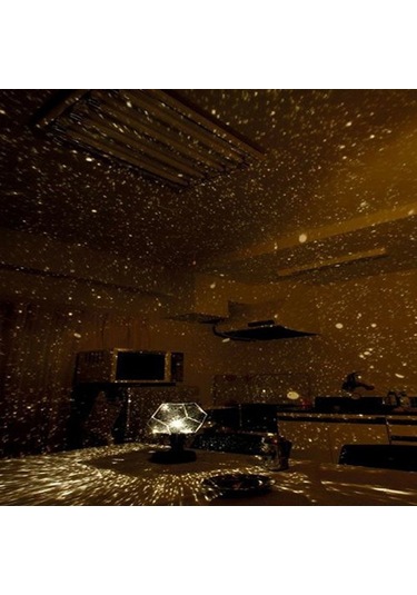 Hfambition Plastik Güneş Sistemi Projektörü - Sarı Işık Led Yıldız Gökyüzü, Usb/aa Pil İle Ev Ceiling Duvar Projeksiyonu