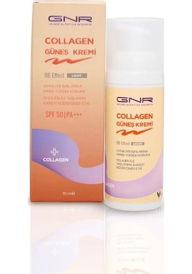 GNR BB Effect Collagen Güneş Kremi Light SPF50+ 50 ML