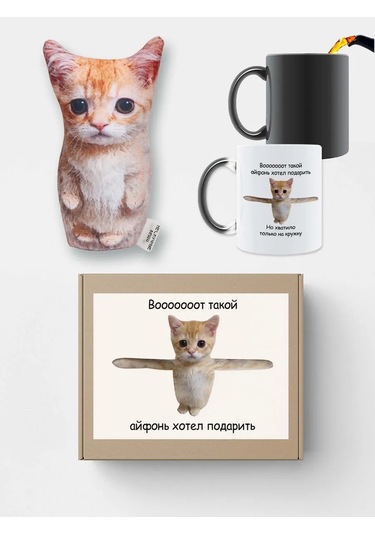 Neskucnye Vesi Kameleon Desenli Bardak + Stess Giderici Yastık Seti Ayfon 322119380