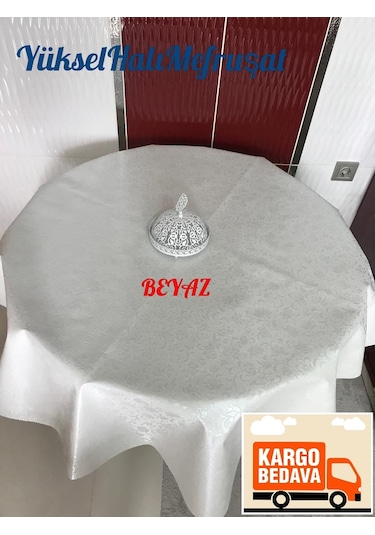 Muşamba Masa Örtüsü Pvc 180 Cm Çap