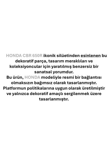 3d Baskı Spor Motosiklet Masa Dekoru 20cm El Yapımı Naked Bike