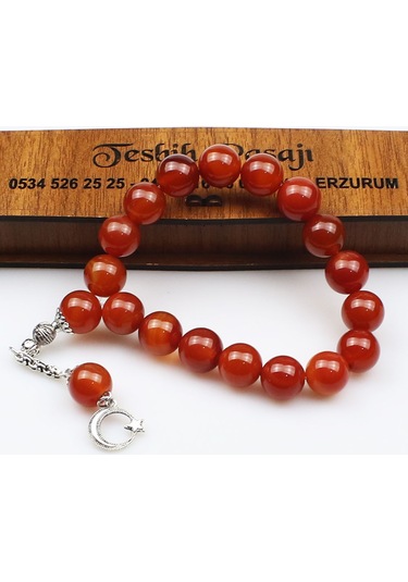 Akik Maskot Efe Doğal Taş Tesbih