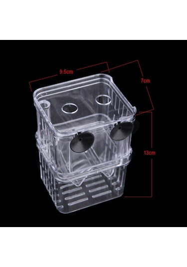 Xindoker Büyük Boy Şeffaf Balık Yavruları Koruma Kutusu - Çok Amaçlı Akvaryum İzolasyon Kutusu