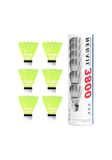 Flybuy Ve Topu Rüzgara Plastik Mekan Kullanımı İçin İç Dış Dayanıklı, Dayanıklı Badminton 6'li - Ji