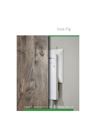 Smart - Ultra Ince / Slim /Yassı Topraklı Fiş 5Mm - Beyaz / Siyah Beyaz