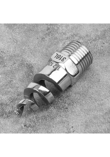 Lemestar 316l Paslanmaz Çelik Spiral Nozzle, Erkek Vida Bağlantılı, 60 -180 Açı, Boş/sert Konik Sprey, G1/2 Dn15