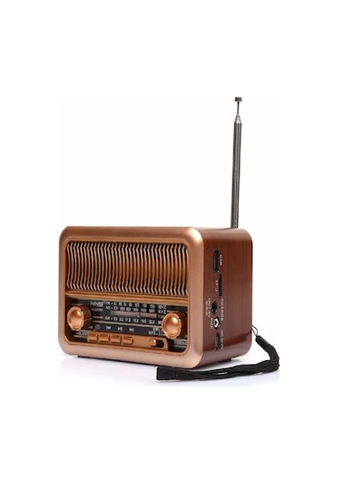 NNS NS-3315BT Bluetooth USB SD MP3 Nostaljik Ahşap Radyo