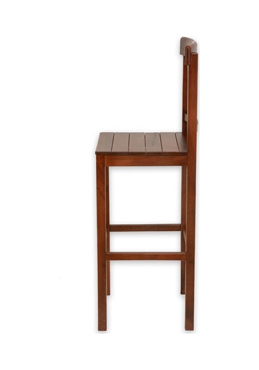 Alaçatı Ahşap Bar Sandalyesi Ceviz