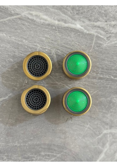 Rudi Armatür 4 Adetabatarya Ucu 4 Adet Su Tasarruf Ucu - Perlatör Gold Süzgeç